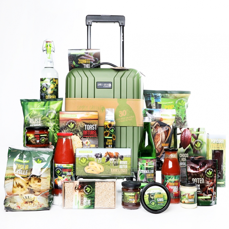 Kerstpakket in een duuzame trolley 