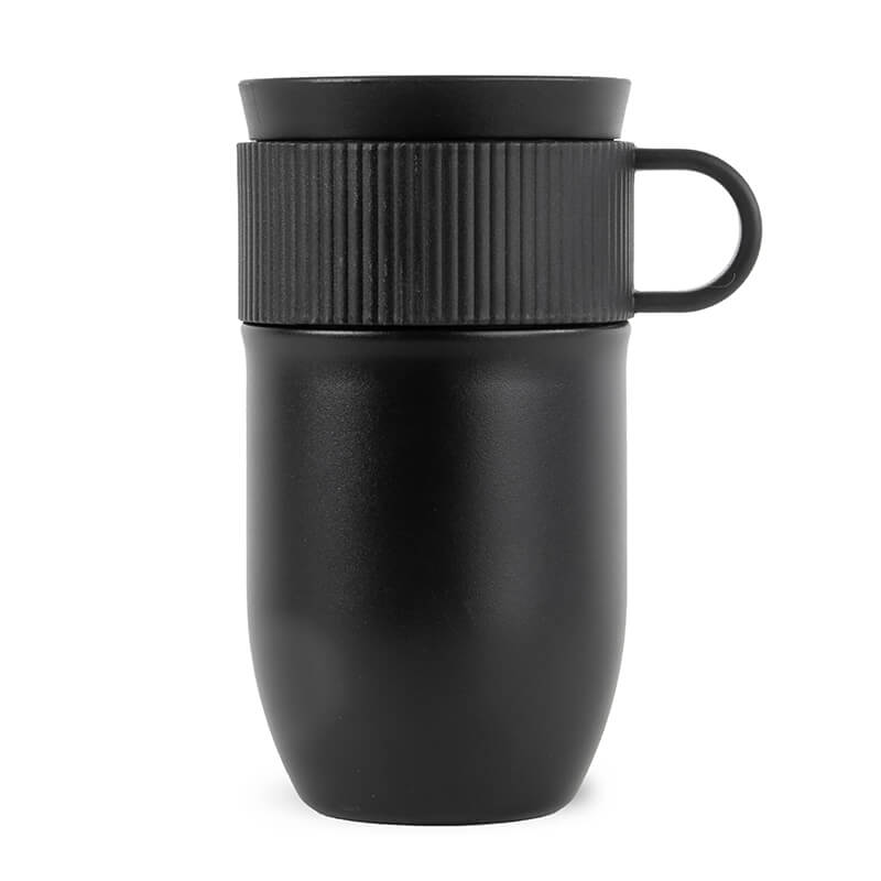 Sagaform Ted isolatie mok gerecycled 280ml sagaform ted isolatie mok zwart 280ml lekvrij en vaatwasserbestendig