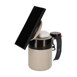 BRAINZ 5 in 1 Charging Speaker Taupe 38563 5