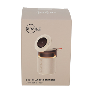 BRAINZ 5 in 1 Charging Speaker Taupe 38563 7