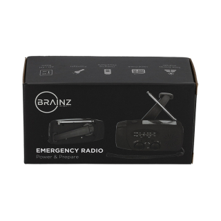 BRAINZ Emergency Solar FM LED Radio Speaker 38677 7