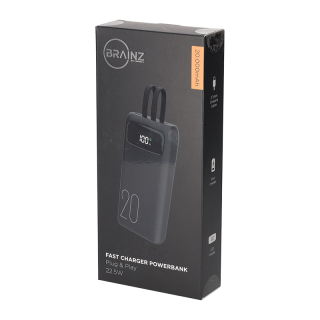 BRAINZ Powerbank Built in Cables 20.000 mAh 38683 4