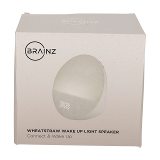 BRAINZ Wake Up Light Speaker Wheatstraw 38670 4