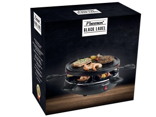 Bestron Gourmetstel Raclette Party Grill KRC300BL verpakking