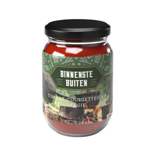 Binnenstebuiten Tomaat courgettesoep veggie in pot 9639