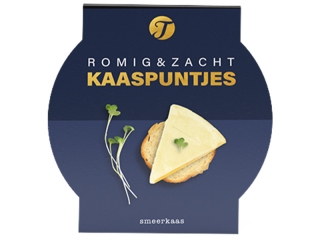 Blauw kaaspuntjes