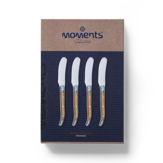 Botermessen Set van 4 Olijfhout 2 Botermessen Set van 4 Olijfhout 2