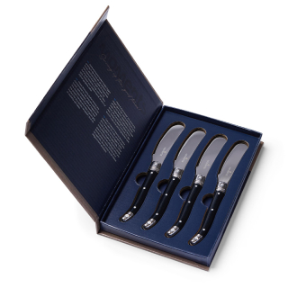 Botermessen Set van 4 Zwart 3