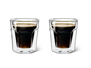 Dubbelwandig glas Espresso 100ml set 2 stuks 1