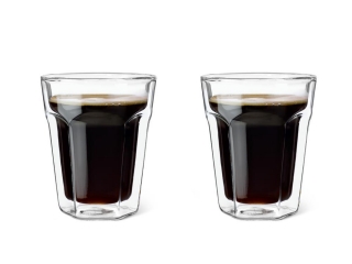 Dubbelwandig glas Koffie 220ml set 2 stuks 1