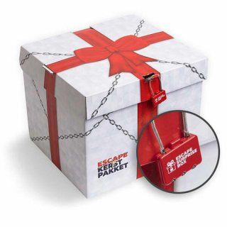 Escape Room kerstpakket geschenkdoos met spel