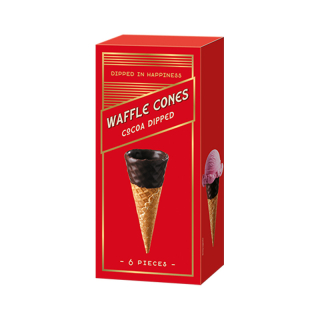 Fun Cooking Sweet IJshoorns gedipt in Choco 6 stuks 45232