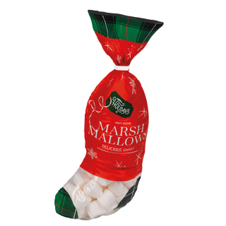 Happy Holidays Kerstsok marshmallows 10050