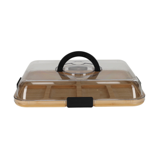 JENS Living Bamboe Snack Tray Met Deksel 25738 1