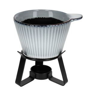 JENS Living Fondue Set Ribbel Grijs 25918 2