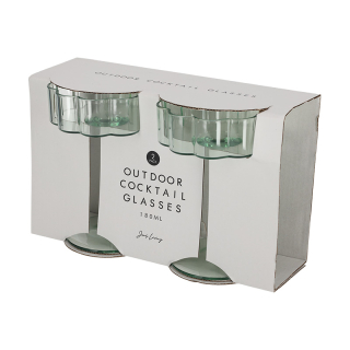 JENS Living Outdoor Cocktailglazen Groen set van 2 25788 1