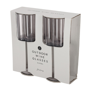 JENS Living Outdoor Wijnglazen Smoke set van 2 25787 1