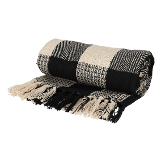 JENS Living Recycled Cotton Plaid Kai Zwart 25857 2