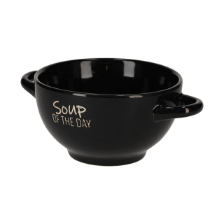 JENS Living Retro Soup of the Day Soepkom Zwart 25808 1