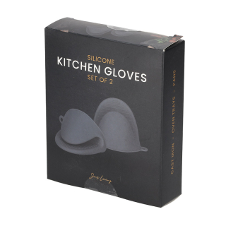 JENS Living Siliconen Ovenhandschoen Grijs set van 2 25931 3