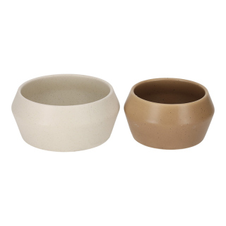 JENS Living Stapel Schaaltjes Faas Wit Taupe 25833 1