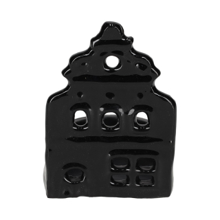 JENS Living Theelichthouder Huis Zwart Small 25885 1