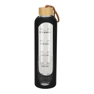 JENS Living Waterfles Motivation Zwart 25820 JENS Living Waterfles Motivation Zwart 25820