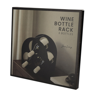 JENS Living Wijnrek Zwart 25814 5