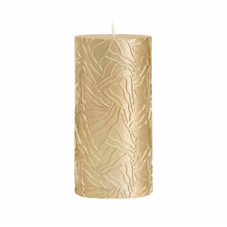 Kaars Wave Goud 7x14cm