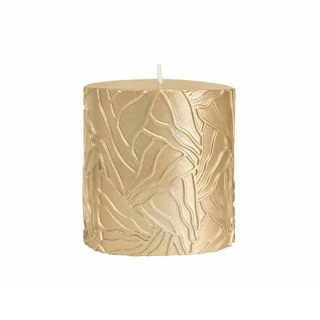 Kaars Wave Goud 7x7cm