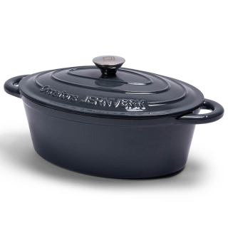 Orrefors Jernverk Ovale geemailleerde braadpan 3.5L grijs Orrefors Jernverk Ovale geemailleerde braadpan 3.5L grijs