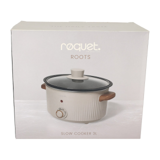 ROQUET Slowcooker 3L Roots Zand 41007 6 ROQUET Slowcooker 3L Roots Zand 41007 6