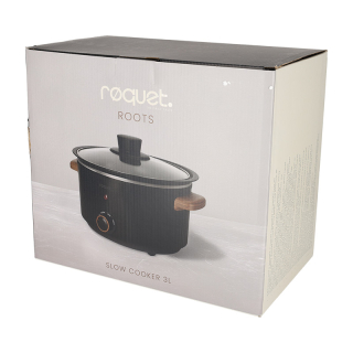 ROQUET Slowcooker 3L Roots Zwart 41006 5