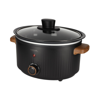 ROQUET Slowcooker 3L Roots Zwart 41006 ROQUET Slowcooker 3L Roots Zwart 41006