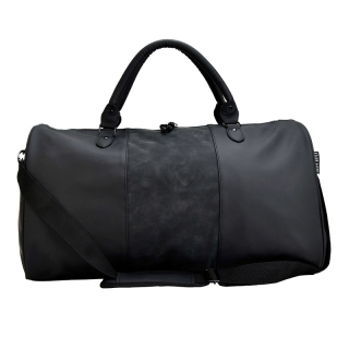 Reistas Sporttas Weekendtas Suede PU Zwart 8757zw 1