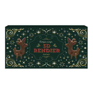 Rudolph 3D Rudolph cacao rendier 9533