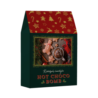 Rudolph Hot chocolate bomb marshmallows RFA spoon 9532