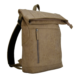 Rugzak Vintage PU Taupe