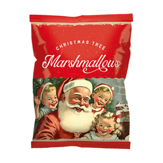 Vintage Christmas Marshmallows boompjes 95589