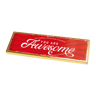 Vintage Christmas Melkchocoladereep XXL Rozijnen en Pinda 92486