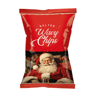 Vintage Christmas Ribbelchips Zout 92738