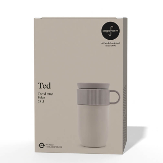 sagaform ted isolatie mok beige geschenkverpakking sagaform ted isolatie mok beige geschenkverpakking