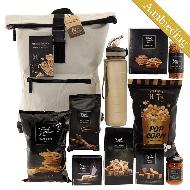 RPET Fiets Rugtas & Drinkfles - Food Atelier Food Atelier RPET Fiets Rugtas Drinkfles 1L Aanbieding