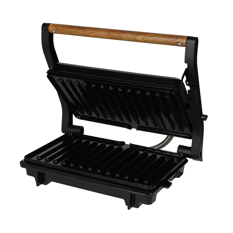 Contactgrill Roots Zwart - RØQUET ROQUET Contactgrill Roots Zwart 41012