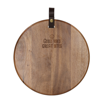 JENS Living Serveerplank Good Vibes Rond 25864