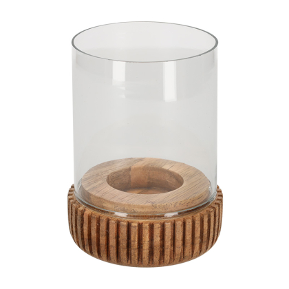 JENS Living Theelichthouder Rib Naturel 25889