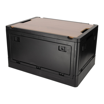 Norlander Krat Met Houten Deksel Koeltas Zwart 29031