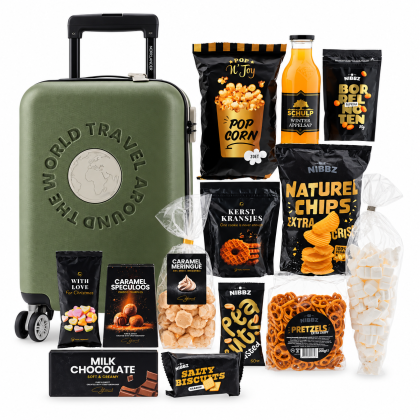 Travel Around The World Trolley Black Collection