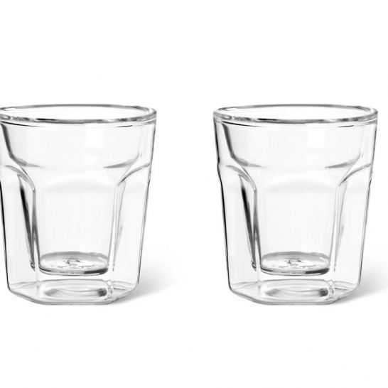 Dubbelwandig glas Espresso 100ml set 2 stuks