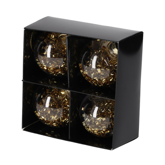 JENS Living Glitter Kerstballen Goud 13126